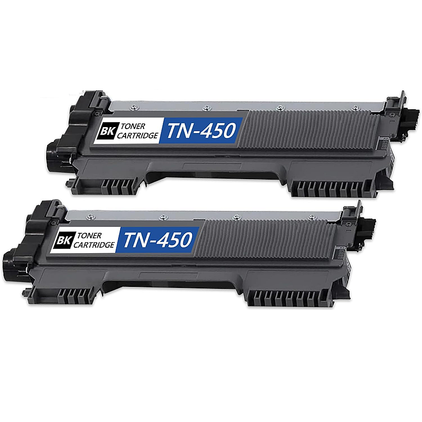 Compatible Brother TN450 High-Yield Toner Cartridge 2-Pack