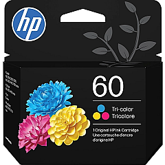 HP 60 Tricolor Ink Cartridge (CC643WN)