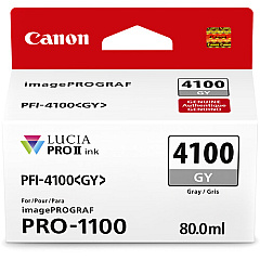Canon PFI-4100 Gray Pigment Ink Tank (6783C002)