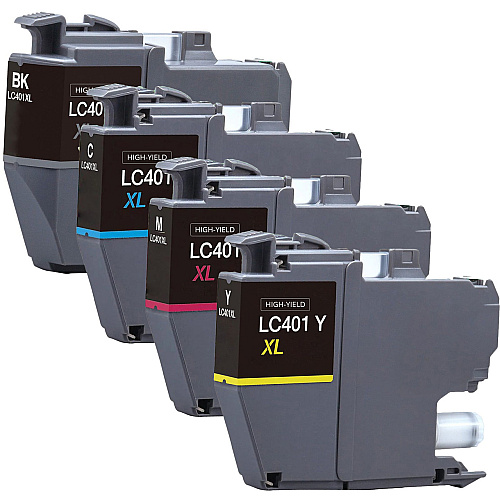 Compatible Brother LC401XL High-Yield Ink Cartridges