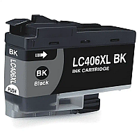 Compatible Brother LC406XLBK Black High Yield Ink Cartridge