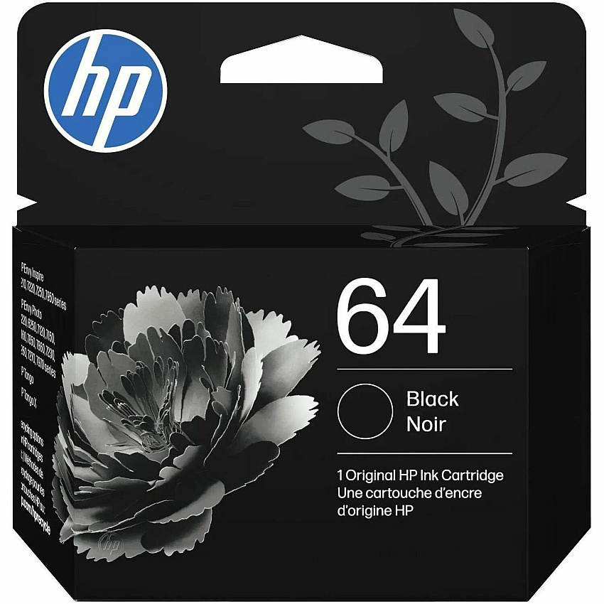 HP 64 Black Ink Cartridge (N9J90AN)