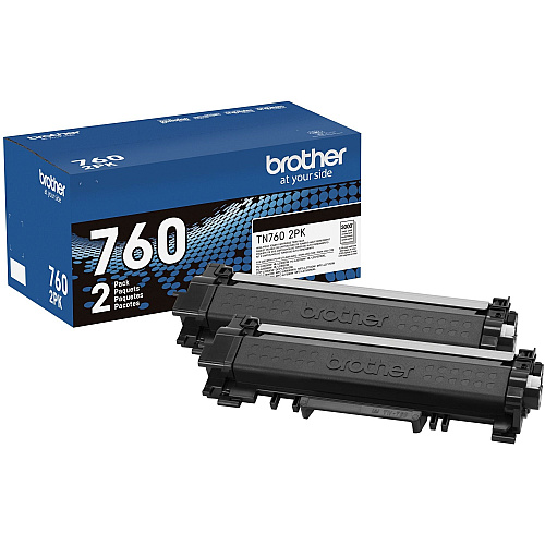 Brother TN7602PK Black Toner Cartridge Twin Pack