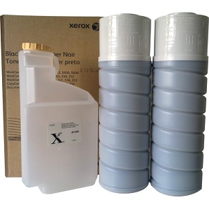Xerox 006R01146 Black Toner Cartridge 6R1146 Black Toner Cartridge - Includes 2 x toners & 1 x Waste Bottle; Yield: 90,000 pages