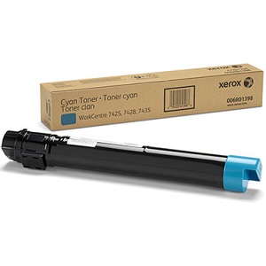 Xerox 006R01398 Cyan Toner Cartridge 6R1398 Cyan Toner Cartridge; Yield: 15,000 pages