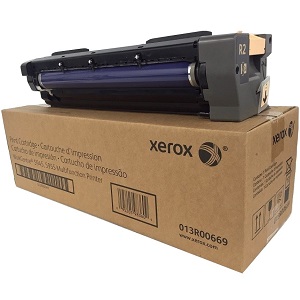 Xerox 013R00669 Print Cartridge 13R669 Includes xerographic drums, developer module, including dual auger ring, toner despense, toner concentration sensor, development roll, trim bar and developer material