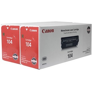 Canon 104 Black Toner Value Pack Canon Cartridge 104 Value Pack; Includes 2 x CRG 104