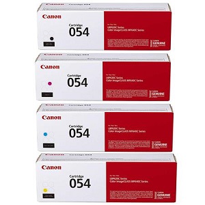 Canon Cartridge 054 Set; Includes 1 Each of Black, Cyan, Magenta, Yellow