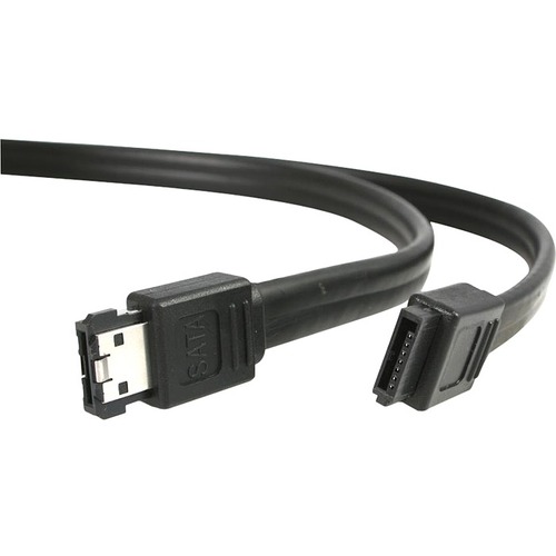 Male SATA - Male eSATA - 6ft - Black
