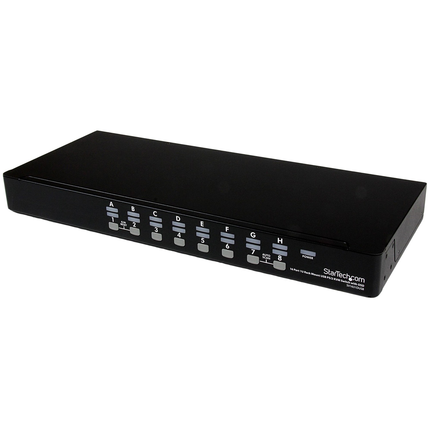 Control up to 16 USB or PS/2-connected computers from one keyboard, mouse and monitor - usb kvm switch - 16 port kvm switch - vga kvm switch -rack mount kvm