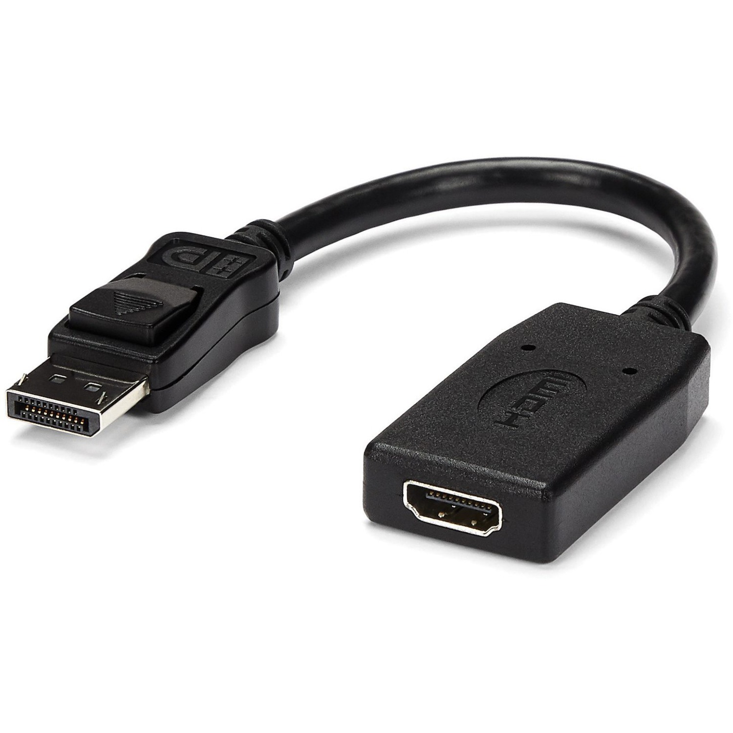 Passive DisplayPort to HDMI adapter - 1080p/7.1ch Audio/HDCP/DP 1.2; VESA DisplayPort certified - Connects DP host to HDMI display/monitor/projector - Compact DP to HDMI video converter supports DP++ source - Latching DP connector - OS Independent