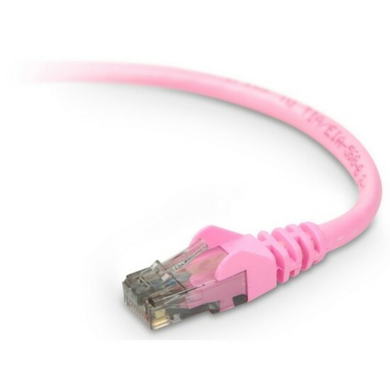 RJ-45 Male - RJ-45 Male - 29.86ft - Pink