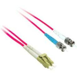 16.40 ft Fiber Optic Network Cable for Network Device - First End: 2 x LC Network - Male - Second End: 2 x ST Network - Male - Patch Cable - 50/125 &amp;micro;m - Red