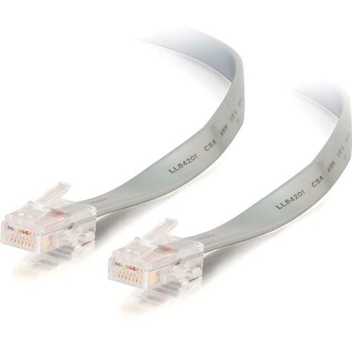 25 ft Category 5e Network Cable - First End: 1 x RJ-45 Network - Male - Second End: 1 x RJ-45 Network - Male - Patch Cable - Silver