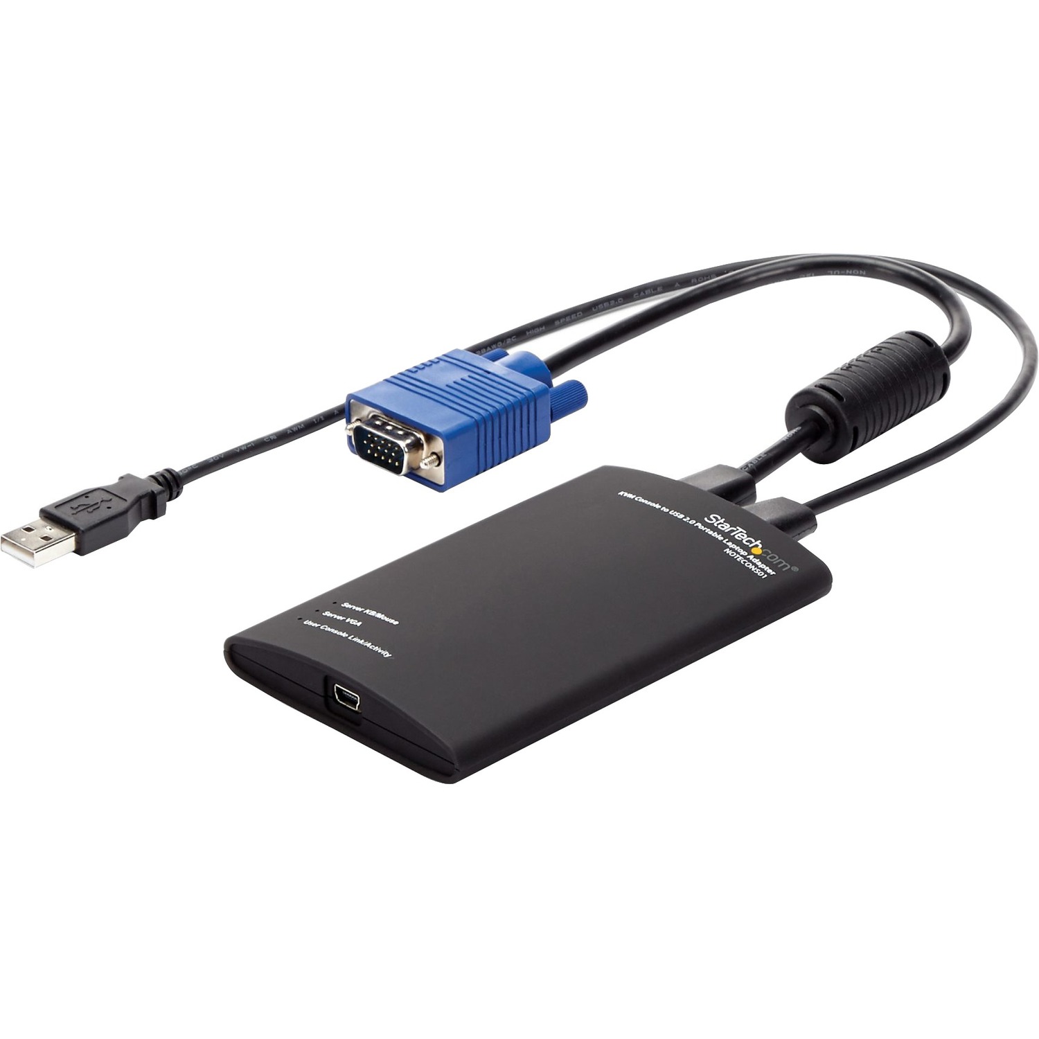 Turn any laptop into a console for headless servers, PCs, ATMs, kiosks and more - usb crash cart adapter - laptop crash cart - laptop kvm console -portable crash cart