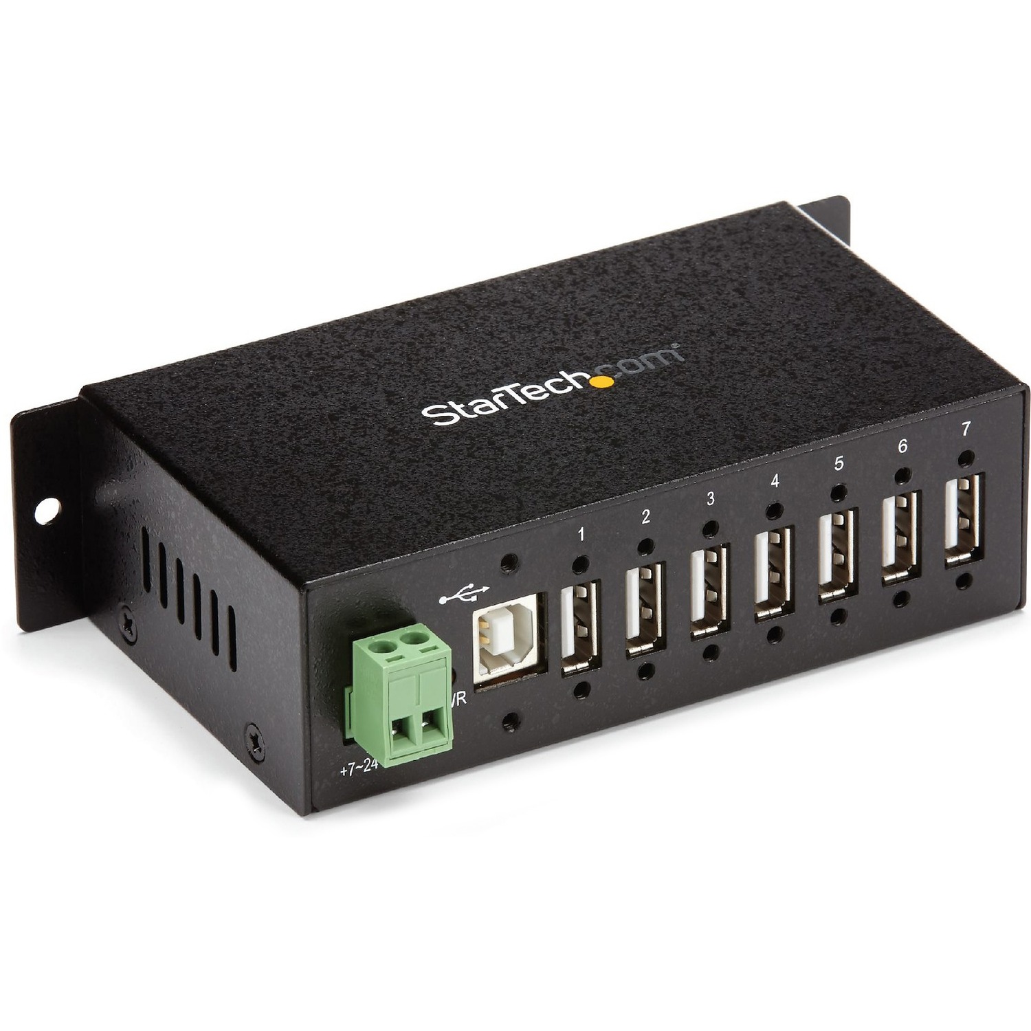Add 7 external, wall/DIN rail mountable USB 2.0 ports from a single USB connection - usb 2.0 hub - 7 port usb hub - desktop usb hub -external usb hub
