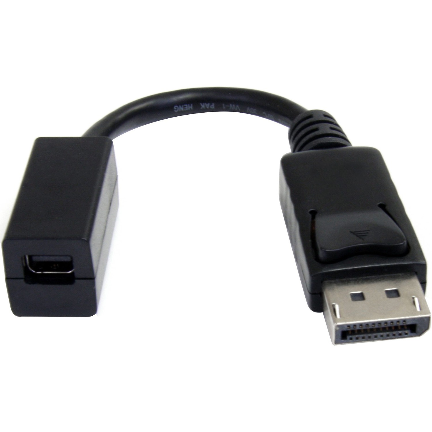 6in DisplayPort to Mini DisplayPort cable extension; 4K x 2K video (3840x2400p 60Hz); mDP 1.2/21.6 Gbps/HBR2/8Ch Audio - DisplayPort male to Mini DisplayPort female adapter cable w/PVC strain relief; Connect laptop w/ DP port to mDP monitor/projector