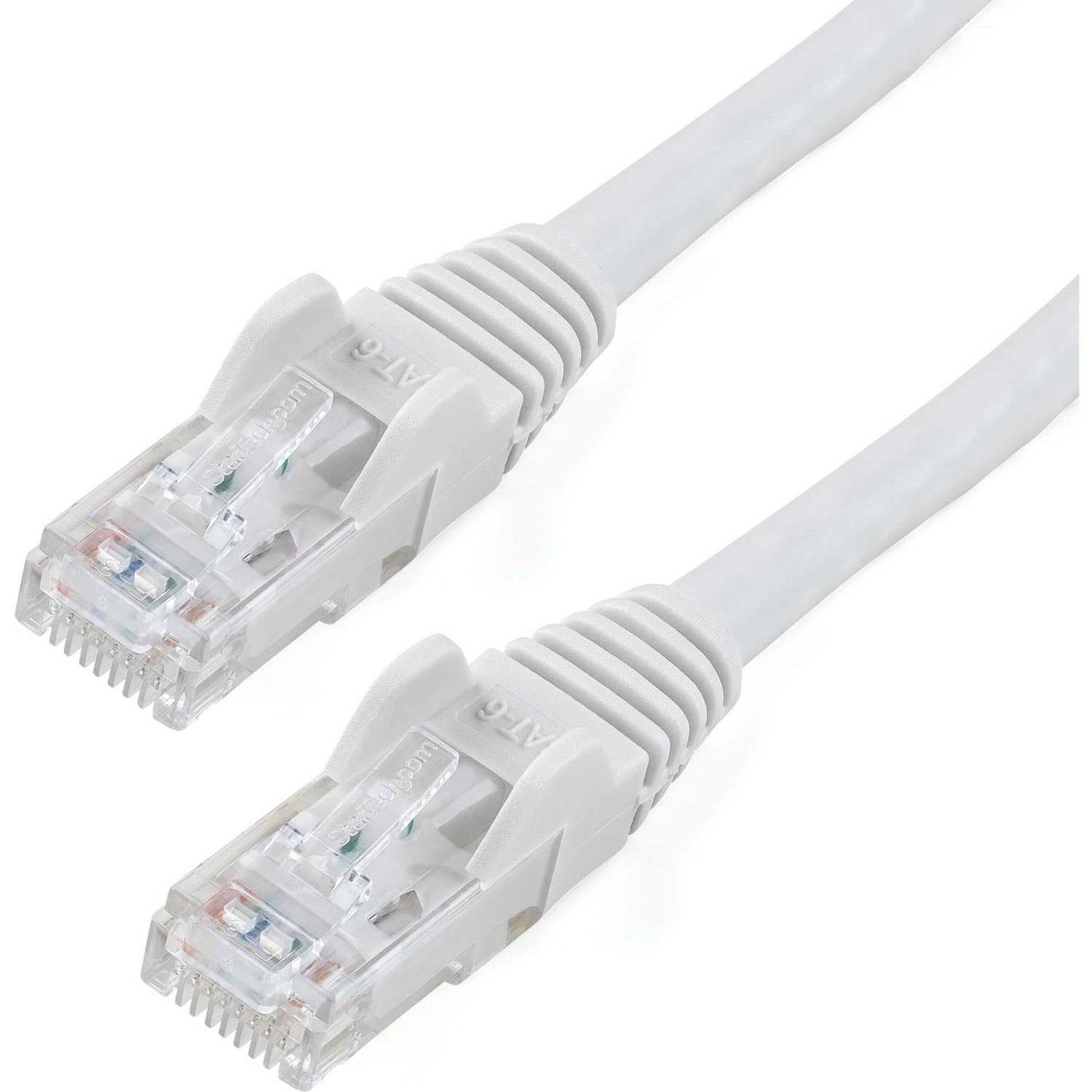 15ft White CAT6 Ethernet cable delivers Multi Gigabit 1/2.5/5Gbps &amp; 10Gbps up to 160ft - 650MHz - Fluke tested to ANSI/TIA-568-2.D Category 6 - 24 AWG stranded 100% copper UL Rated wire (E132276-A) 100W PoE - 15 foot - ETL - Snagless UTP patch cord