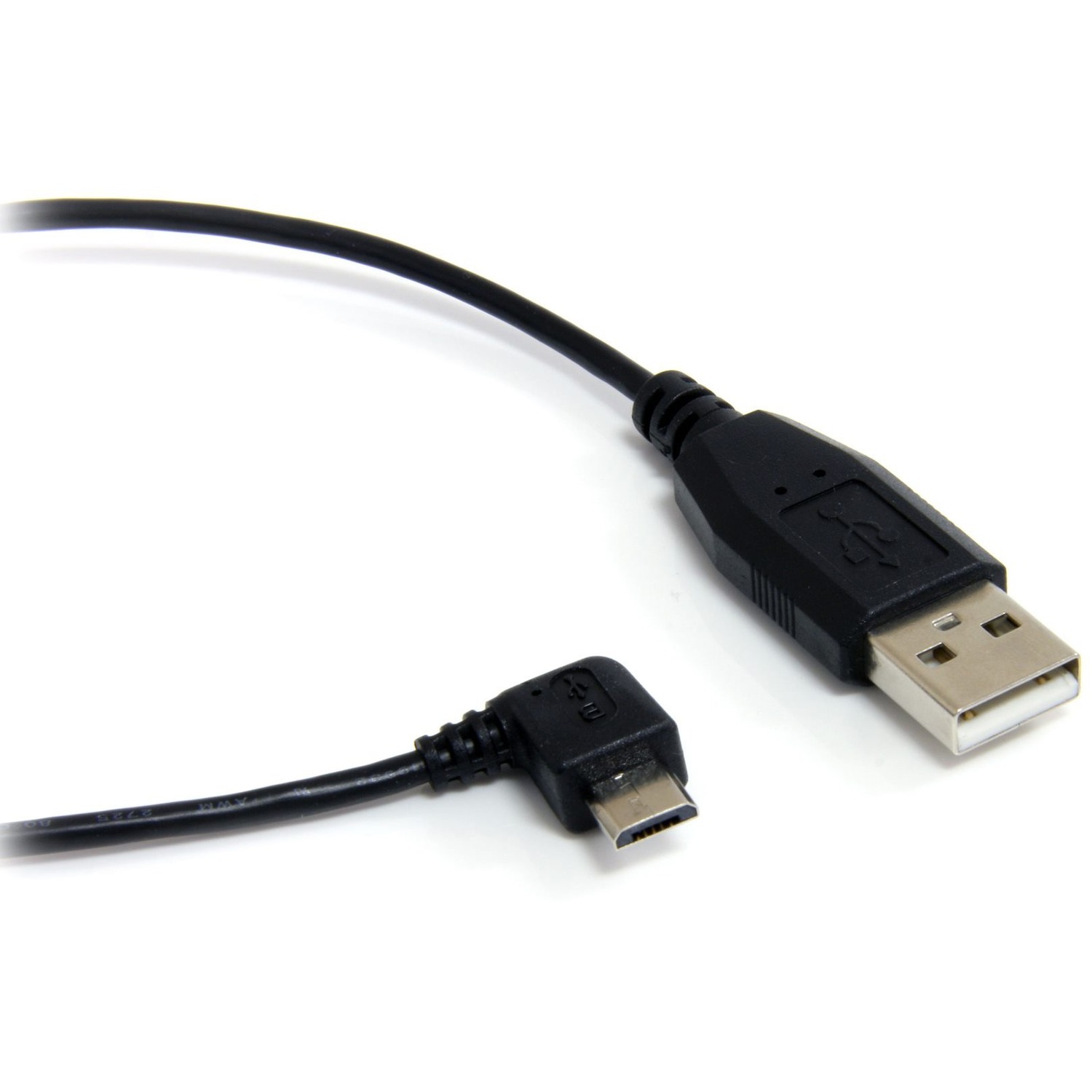 StarTech 1 ft Micro USB Cable - A to Right Angle Micro B (UUSBHAUB1RA) Charge and sync Micro USB devices, even in tight spaces - 1ft usb to micro cable - 1ft usb to micro b - 1ft micro usb cable -1ft right angle usb cable