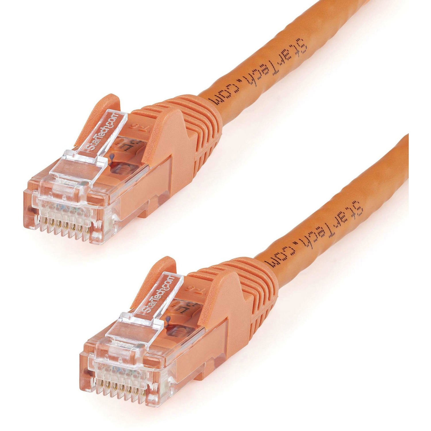 100ft Orange CAT6 Ethernet cable delivers Multi Gigabit 1/2.5/5Gbps &amp; 10Gbps up to 160ft - 650MHz - Fluke tested to ANSI/TIA-568-2.D Category 6 - 24 AWG stranded 100% copper UL Rated wire (E132276-A) 100W PoE 100 ft - ETL - Snagless UTP patch cord