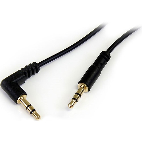Mini-phone Male Stereo Audio - Mini-phone Male Stereo Audio - 1ft - Black