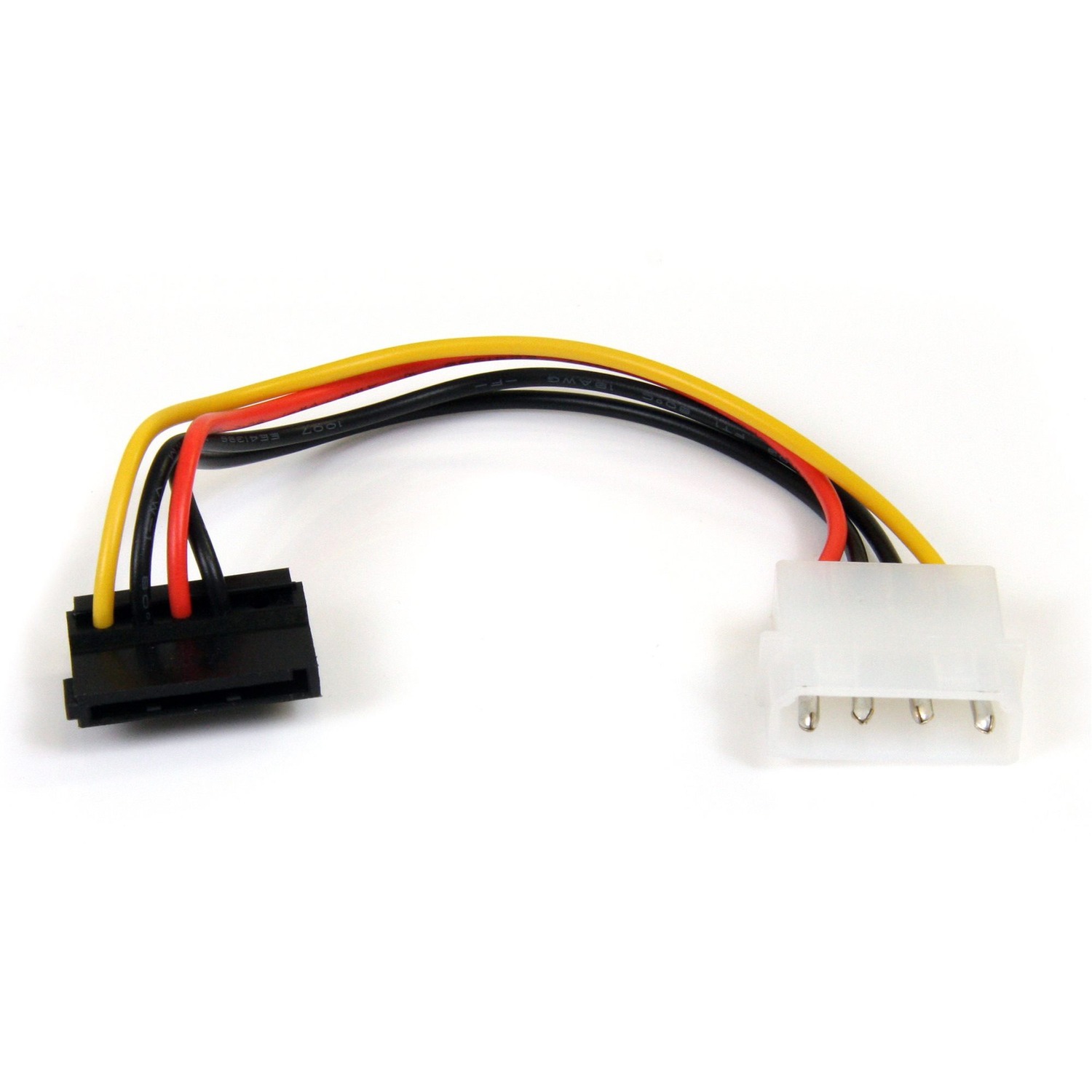 Power a Serial ATA hard drive from a conventional LP4 power supply connection - LP4 to sata adapter - LP4 to sata power - 4 pin to sata power - 6in LP4 to sata cable - lp4 to sata
