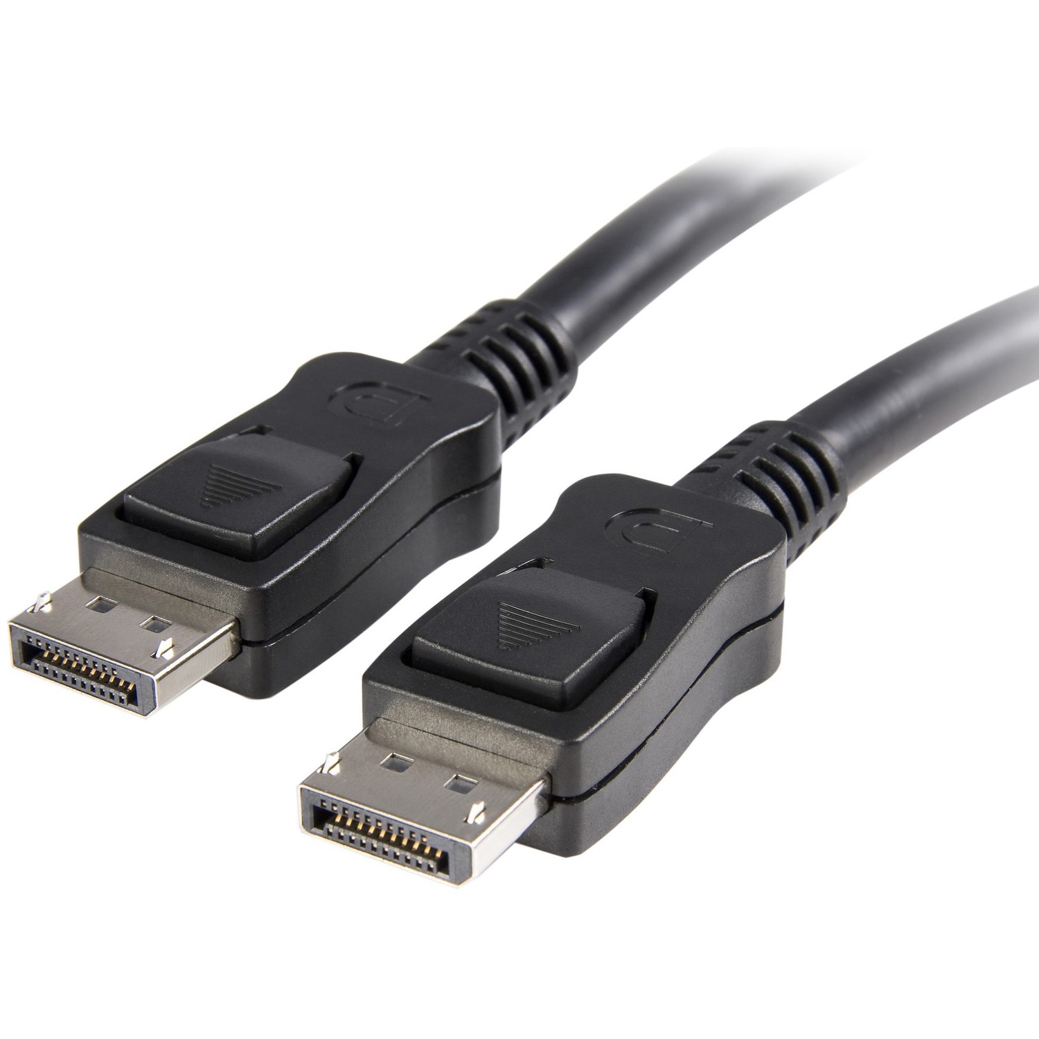 20ft/6m DisplayPort to DisplayPort cable; 2K (2560x1440p 30Hz)/10.8 Gbps bandwidth/HDCP/DPCP/MST - Durable PVC strain relief; Latching connectors - For office/boardroom with laptop/workstation and monitor/projector; Samsung/Sony/Dell