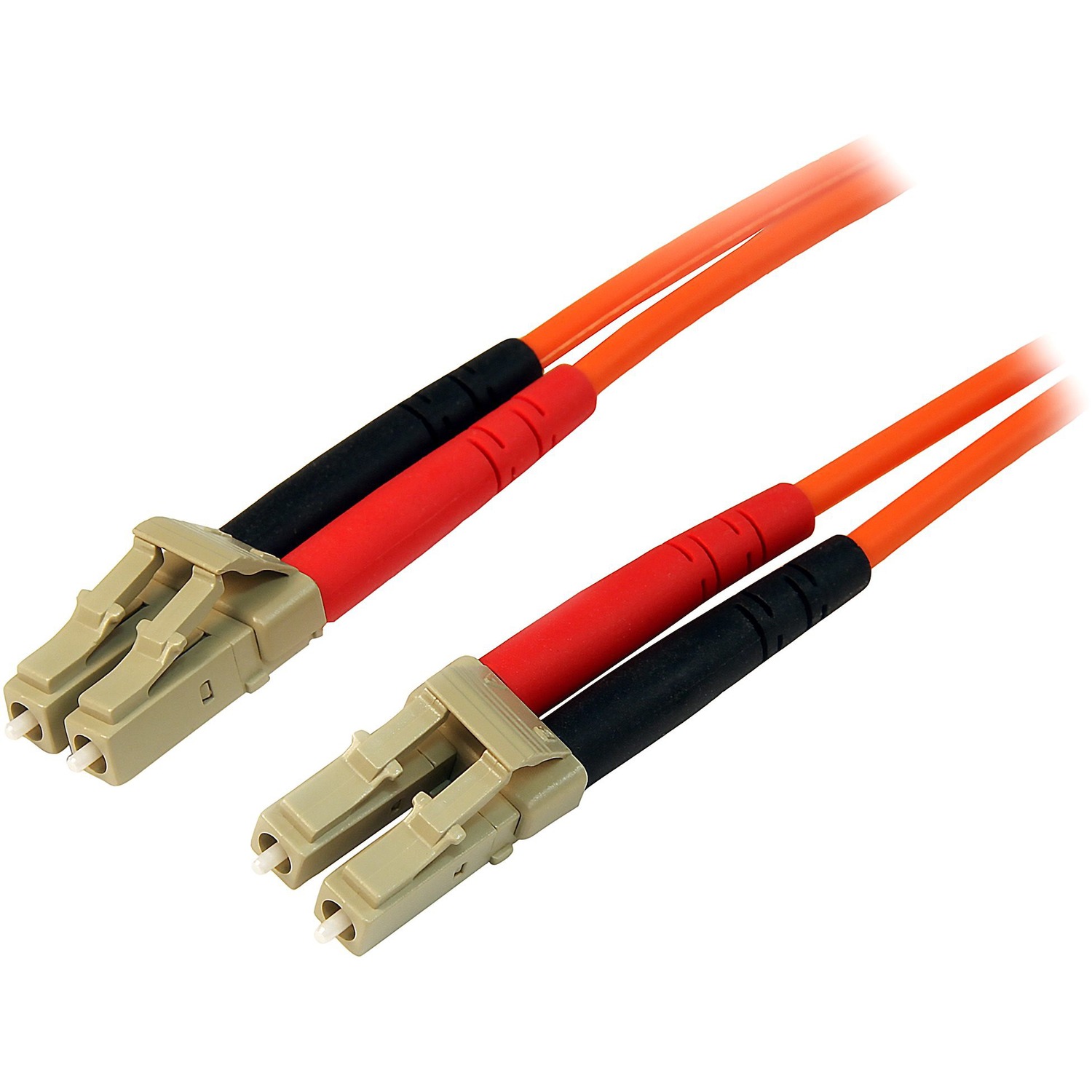 Connect fiber network devices for high-speed transfers with LSZH rated cable - 5m LC Fiber Optic Cable - 5 m LC to LC Fiber Patch Cable - 5 meter LC Fiber Cable - Multimode Duplex 50/125 - LSZH - LC/LC - OM2 Fiber Cable - Lifetime Warranty