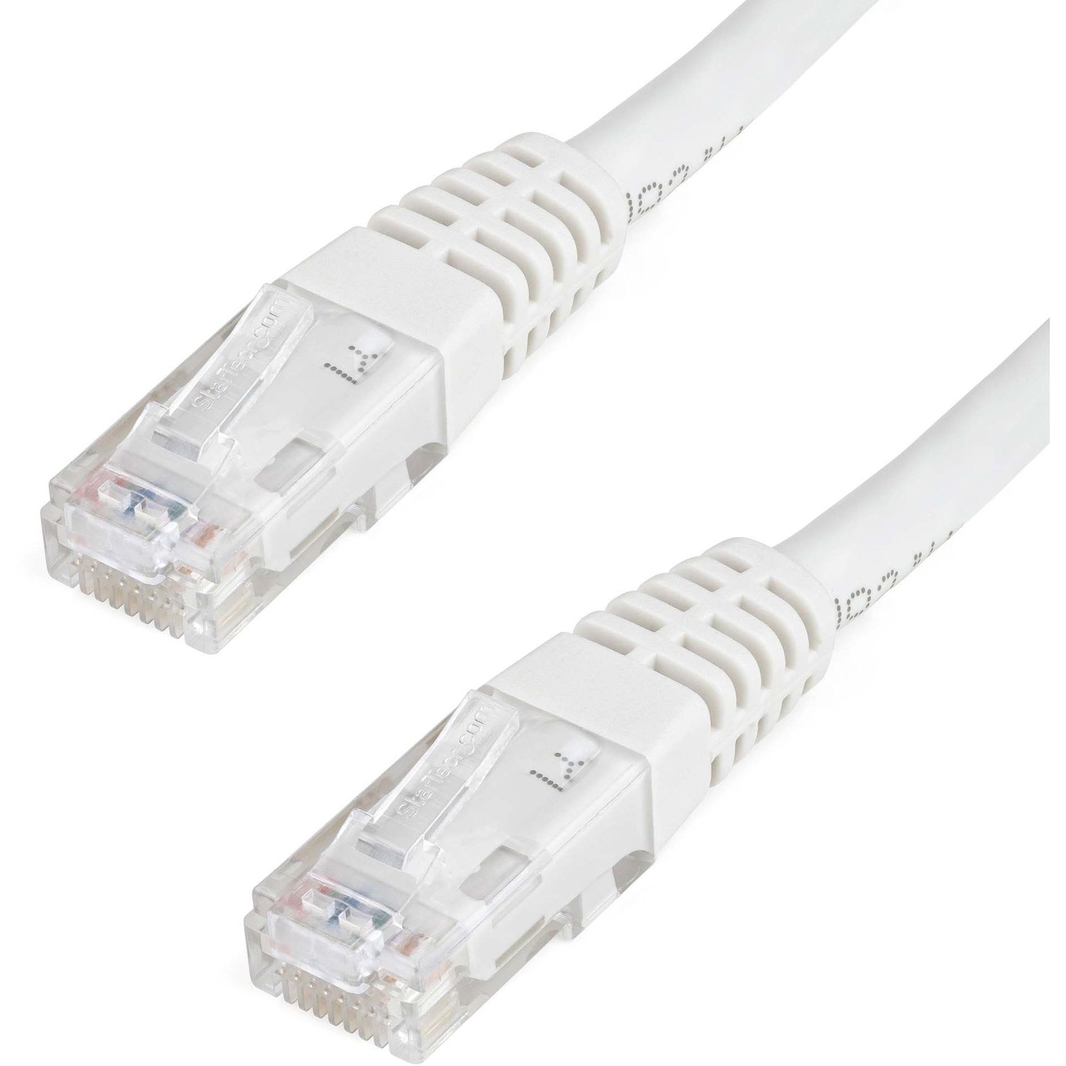 10ft White CAT6 Ethernet cable delivers Multi Gigabit 1/2.5/5Gbps &amp; 10Gbps up to 160ft - 650MHz - Fluke tested to ANSI/TIA-568-2.D Category 6 - 24 AWG stranded 100% copper UL Rated wire (E132276-A) - 100W PoE - 10 foot - ETL - Molded UTP patch cord