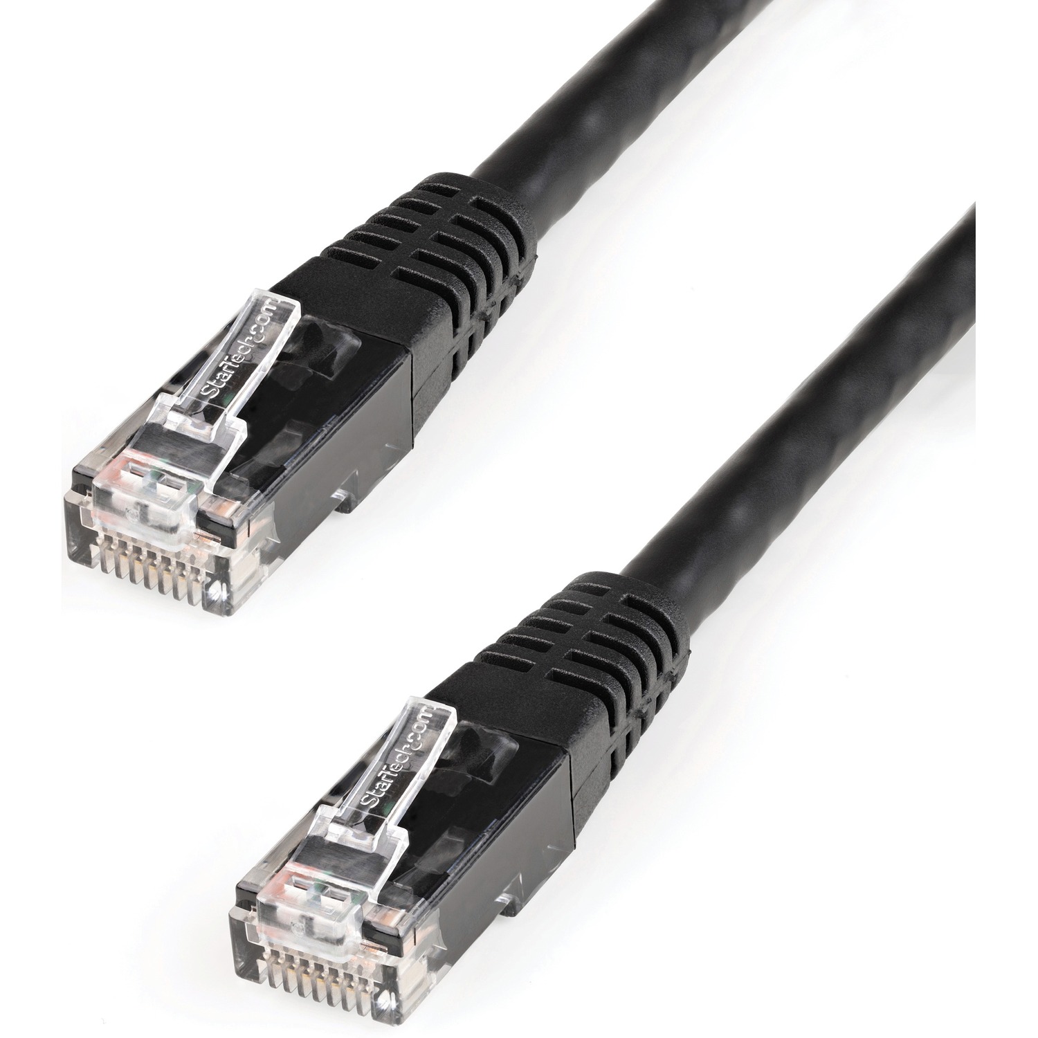 2ft Black CAT6 Ethernet cable delivers Multi Gigabit 1/2.5/5Gbps &amp; 10Gbps up to 160ft - 650MHz - Fluke tested to ANSI/TIA-568-2.D Category 6 - 24 AWG stranded 100% copper UL Rated wire (E132276-A) - 100W PoE - 2 foot - ETL - Molded UTP patch cord