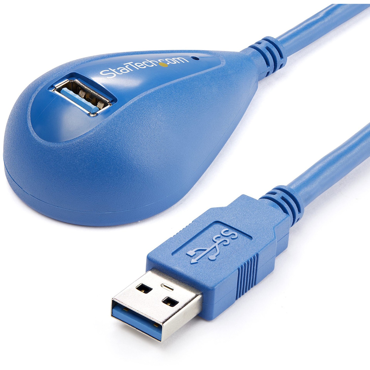 Extend a USB 3.0 port from the back of your computer to your desktop - USB 3.0 Extension Cable - USB 3.0 Extension Cord - USB 3.0 Male to Female Cable - 5 ft Desktop USB 3.0 Extension Cable - SuperSpeed USB 3.0 Extension Cable A to A M/F - 5ft Blue