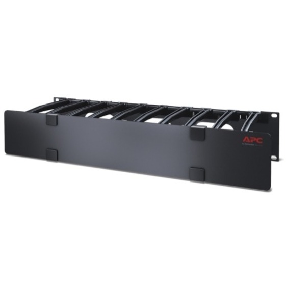 Cable Manager - Black - 2U Rack Height