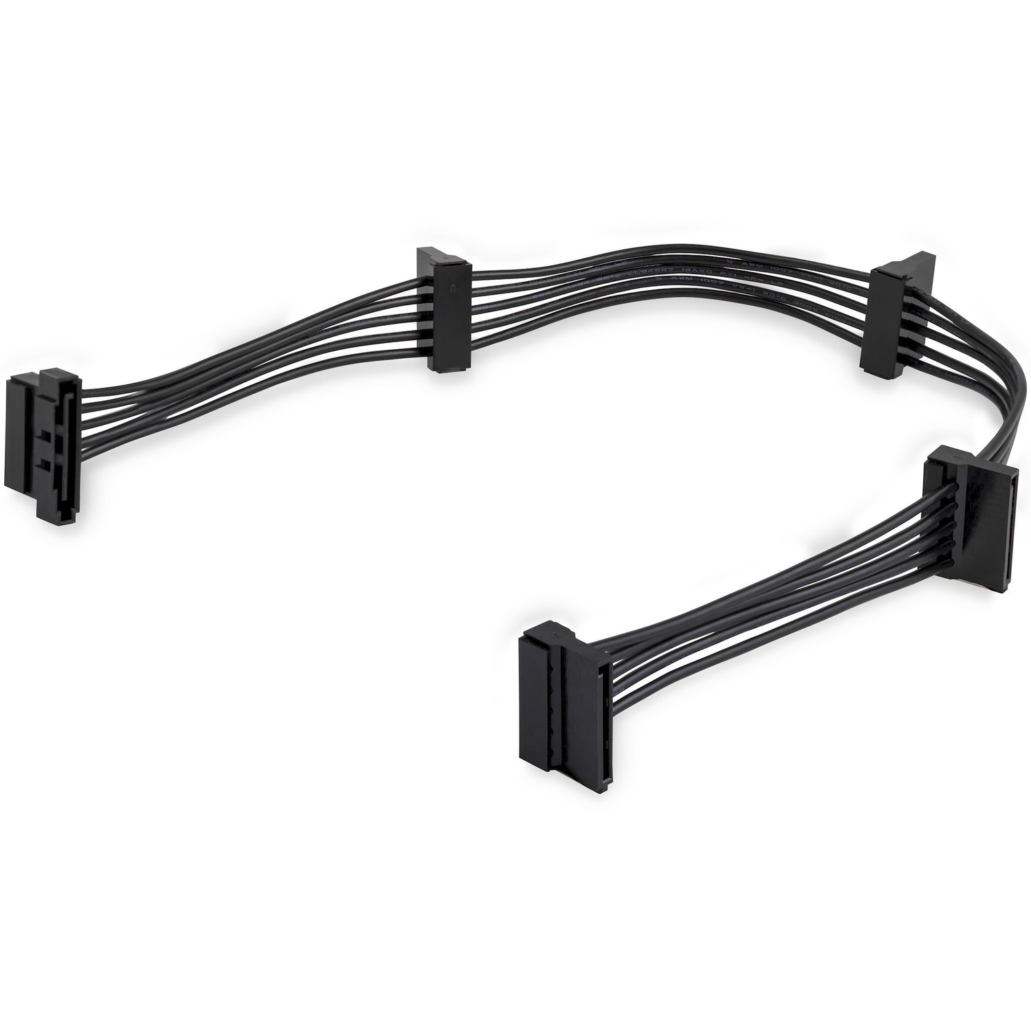 Add four extra SATA power outlets to your Power Supply - sata power splitter cable - serial ata power splitter - sata to sata power cable