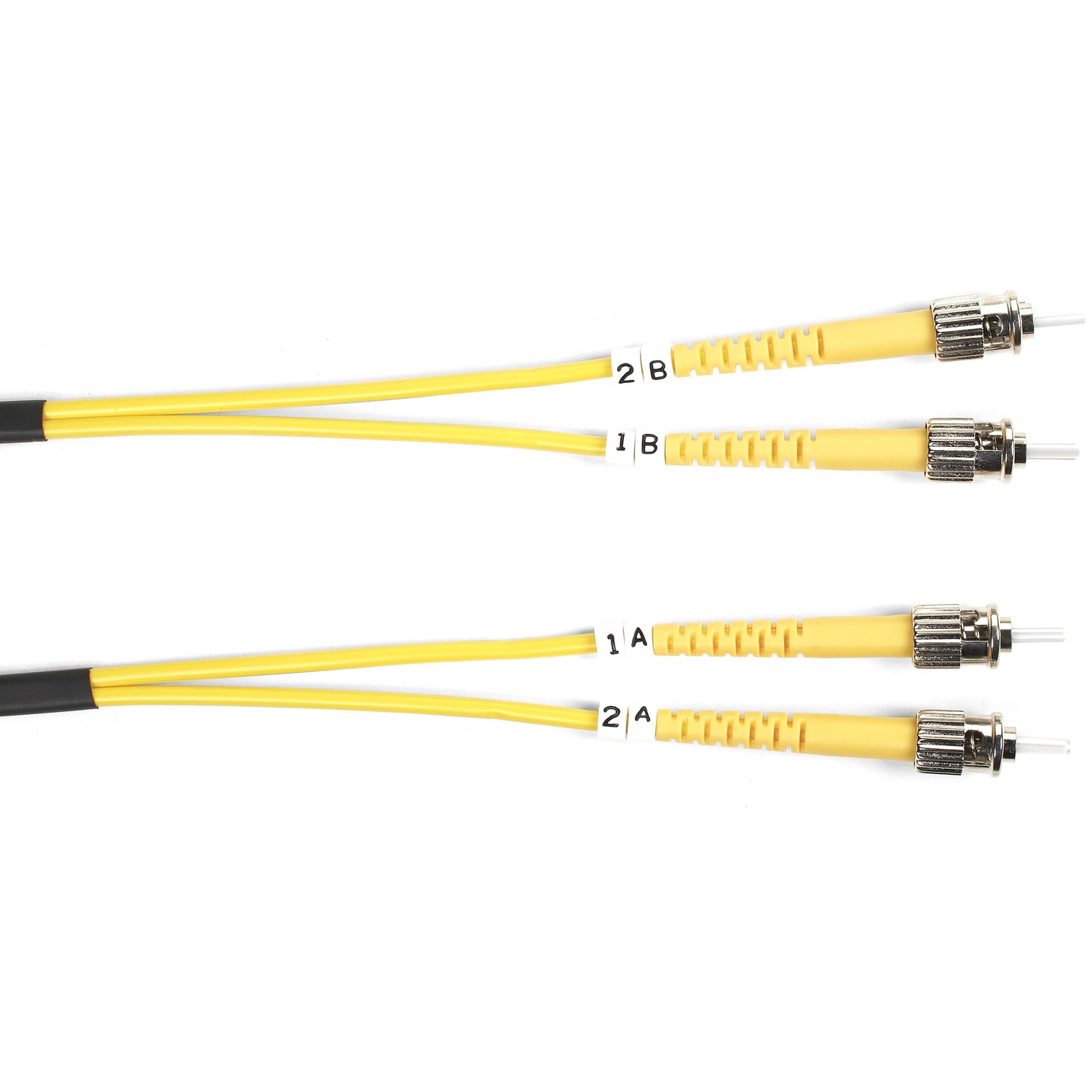 3.20 ft Fiber Optic Network Cable for Transceiver, Switch, Server, Network Device - First End: 2 x ST Network - Male - Second End: 2 x ST Network - Male - 10 Gbit/s - Patch Cable - OFNR - 9/125 &amp;micro;m - Yellow