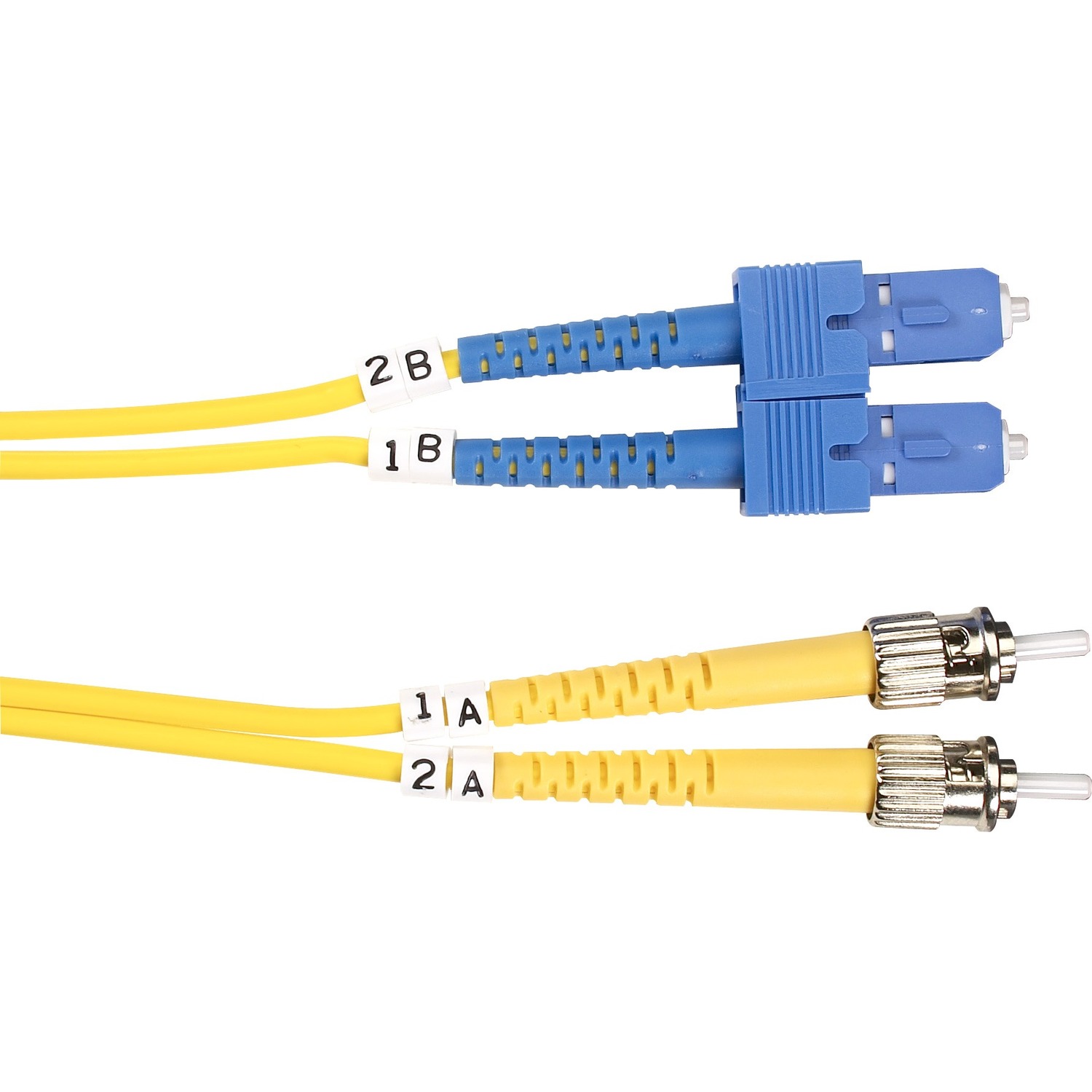 9.80 ft Fiber Optic Network Cable for Transceiver, Switch, Server, Network Device - First End: 2 x ST Network - Male - Second End: 2 x SC Network - Male - 10 Gbit/s - Patch Cable - OFNR - 9/125 &amp;micro;m - Yellow