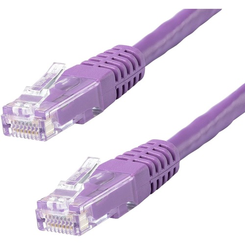 20ft Purple CAT6 Ethernet cable delivers Multi Gigabit 1/2.5/5Gbps &amp; 10Gbps up to 160ft - 650MHz - Fluke tested to ANSI/TIA-568-2.D Category 6 - 24 AWG stranded 100% copper UL Rated wire (E132276-A) - 100W PoE - 20 foot - ETL - Molded UTP patch cord