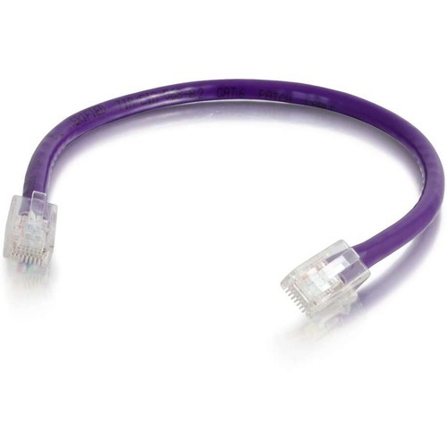 9 ft Category 6 Network Cable for Network Device - First End: 1 x RJ-45 Network - Male - Second End: 1 x RJ-45 Network - Male - Patch Cable - Purple - 1 Each