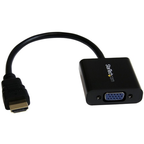 Connect an HDMI equipped Laptop Ultrabook or Desktop Computer to your VGA Display or Projector - HDMI to VGA adapter - HDMI to VGA converter - Comparable to 0B47069 &amp; H4F02UT#ABA - HDMI to VGA adapter - HDMI laptop to VGA monitor - HDMI to HD15
