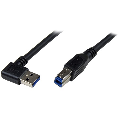 Connect USB 3.0 devices, even in hard to reach areas and tight spaces - USB 3.0 A to B Cable - USB 3.0 AB Cable - 1m Right Angle USB 3.0 Cable - 3ft Angled USB 3.0 Cable - Data transfer rates up to 5Gbps - Right-angled USB 3.0 A (M) to USB 3.0 B (M)