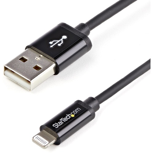 Charge and Sync your Apple&amp;reg; Lightning-equipped devices over longer distances - Lightning Cable - iPhone 5 Cable - Long Lightning to USB Cable - Black Lightning Cable for iPhone iPod iPad - 8 pin Lightning Cable - 2m 6ft Lightning to USB Cable 2 meter