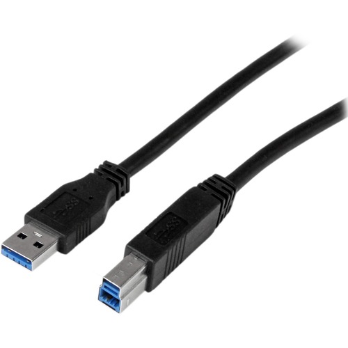 Connect your USB 3.0 devices, with this high-quality USB 3.0 certified cable - USB 3.0 Cable - USB 3.0 Cord - USB 3.0 A to B Cable - SuperSpeed USB 3.0 Cable - USB 3.0 AB Cable - 1 m Certified USB 3 A to B Cable - 1x USB A (M) 1x USB B (M) Black 3ft