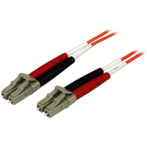 Provide a high-performance link between fiber network devices, for applications requiring plenum rated cables - Duplex Fiber Cable - LC to LC Fiber Patch Cable - Multimode Fiber Patch Cord - 3m 50 Micron Multimode Plenum OFNP Fiber Optic Cable - OM2