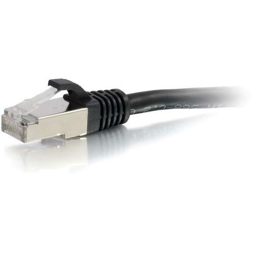 2 ft Category 6 Network Cable for Network Device - First End: 1 x RJ-45 Network - Male - Second End: 1 x RJ-45 Network - Male - Patch Cable - Shielding - Gold, Nickel Plated Connector - Black - 1 Each