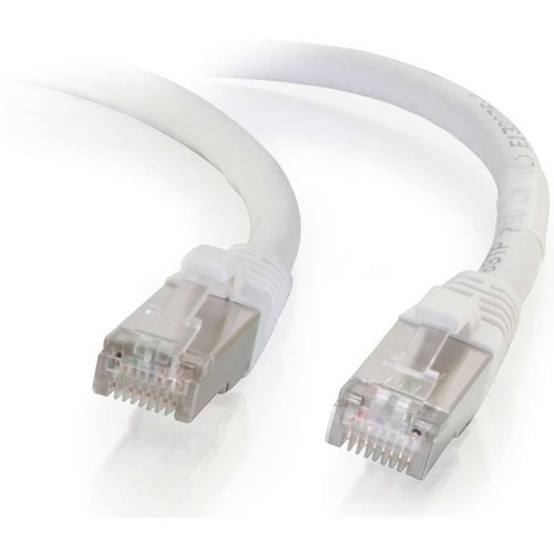 Category 6 for Network Device - RJ-45 Male - RJ-45 Male - Shielded - 2ft - White