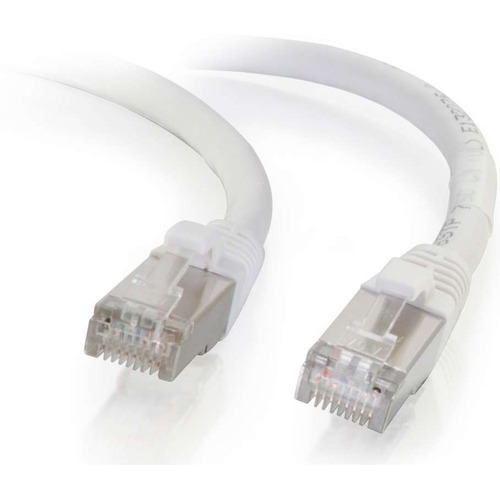 C2G-6ft Cat6 Snagless Shielded (STP) Network Patch Cable - White (00919) Category 6 for Network Device - RJ-45 Male - RJ-45 Male - Shielded - 6ft - White