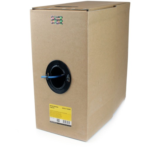 Make Power-over-Ethernet-capable Gigabit network connections in applications requiring CMR-rated cable - Bulk Cat6 Cable - 1000ft Cat 6 Cable - Cat6 Riser Cable - CMR Ethernet Cable - Bulk Roll of Blue UL CMR Cat 6 Solid UTP Riser Cable Cord - 23 AWG