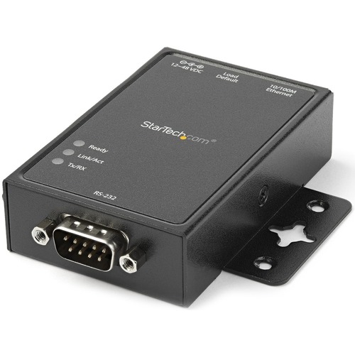 Connect to, configure and remotely manage an RS-232 serial device over an IP network - Aluminum Enclosure RS232 Serial Device Server - Serial over IP - Serial to IP Converter - RS232 to Ethernet Adapter - 460Kbps - Wall or DIN-Rail mountable