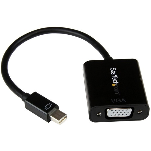 Active Mini DisplayPort to VGA adapter dongle supports 1920x1200/1080p 60Hz; HBR2; mDP 1.2; EDID/DDC - mDP to VGA projector/monitor/display - For mDP/mDP++ source - Mini DP to VGA adapter/video converter works w/ Thunderbolt 1 and 2 - OS independent