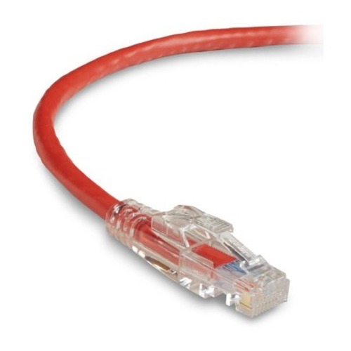 1 ft Category 6 Network Cable for Patch Panel, Wallplate, Network Device - First End: 1 x RJ-45 Network - Male - Second End: 1 x RJ-45 Network - Male - 1 Gbit/s - Patch Cable - Gold Plated Contact - CM - 24 AWG - Red
