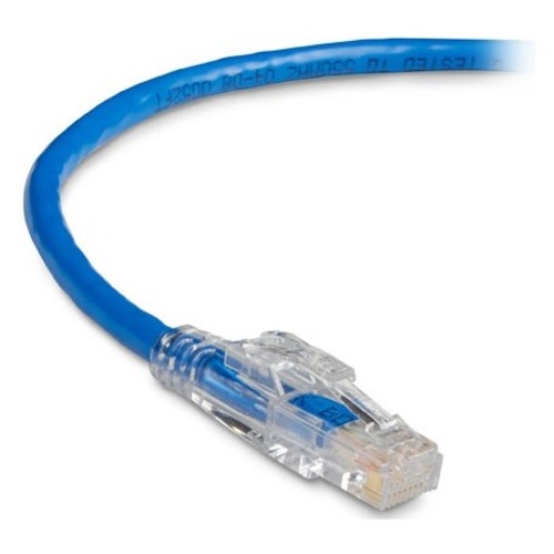 6 ft Category 6 Network Cable for Patch Panel, Wallplate, Network Device - First End: 1 x RJ-45 Network - Male - Second End: 1 x RJ-45 Network - Male - 1 Gbit/s - Patch Cable - Gold Plated Contact - CM - 24 AWG - Blue